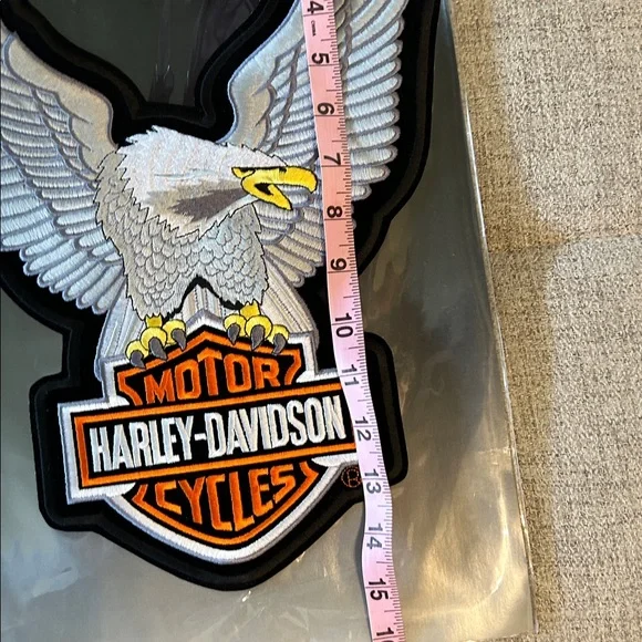 HARLEY-DAVIDSON UPWING EAGLE PATCH SILVER NEW - Picture 6 of 7